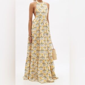 AGUA BY AGUA BENDITA Naranja Mimosa-print cotton maxi dress - Size XL